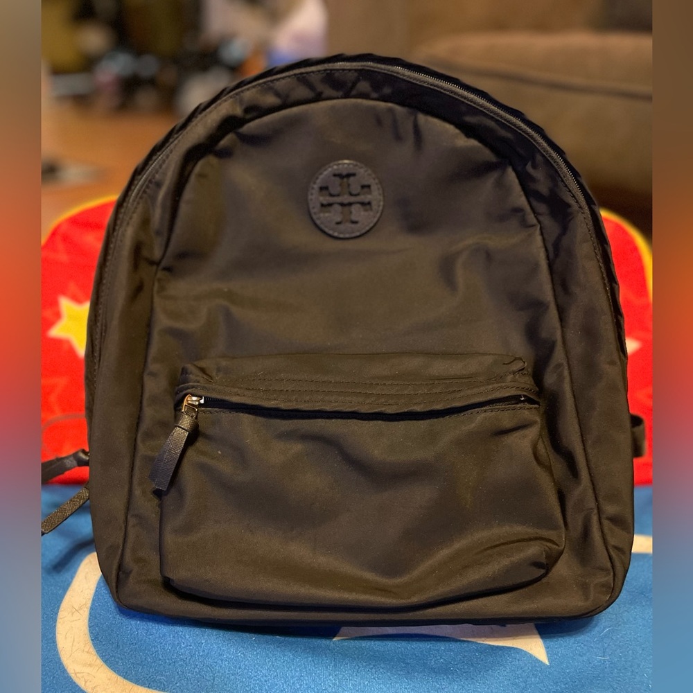 Tory Burch Black Nylon Backpack